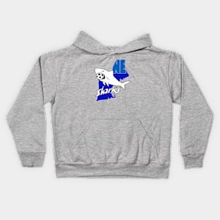 deffunct New England Sharks Soccer 1981 Kids Hoodie